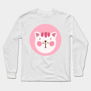 cute silly drawn kitty cat design 5 Long Sleeve T-Shirt